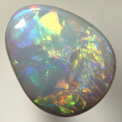 SOLID SEMI BLACK OPAL Bright rolling flashes of golden fire